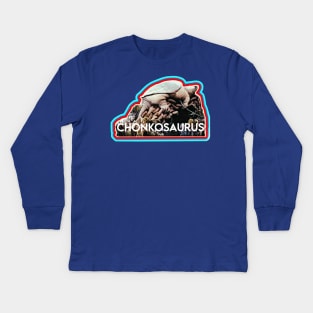 Chonkosaurus: Chicago River Snapping Turtle Kids Long Sleeve T-Shirt